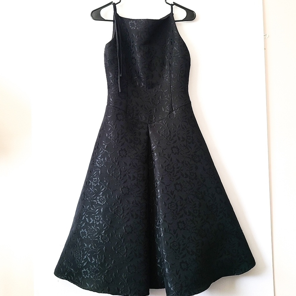 David Meister black Sleeveless dress Y2K Whimsigoth